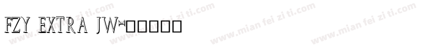 fzy extra jw字体转换